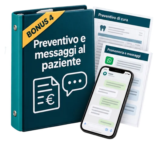 Bonus 4: Preventivo, piano di cura e messaggi al paziente